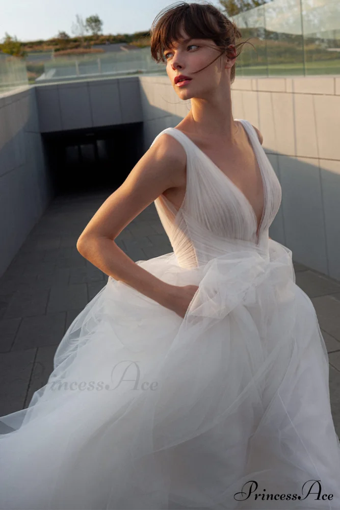 Elinor Tulle Graceful A-line Wedding Dress - Image 14