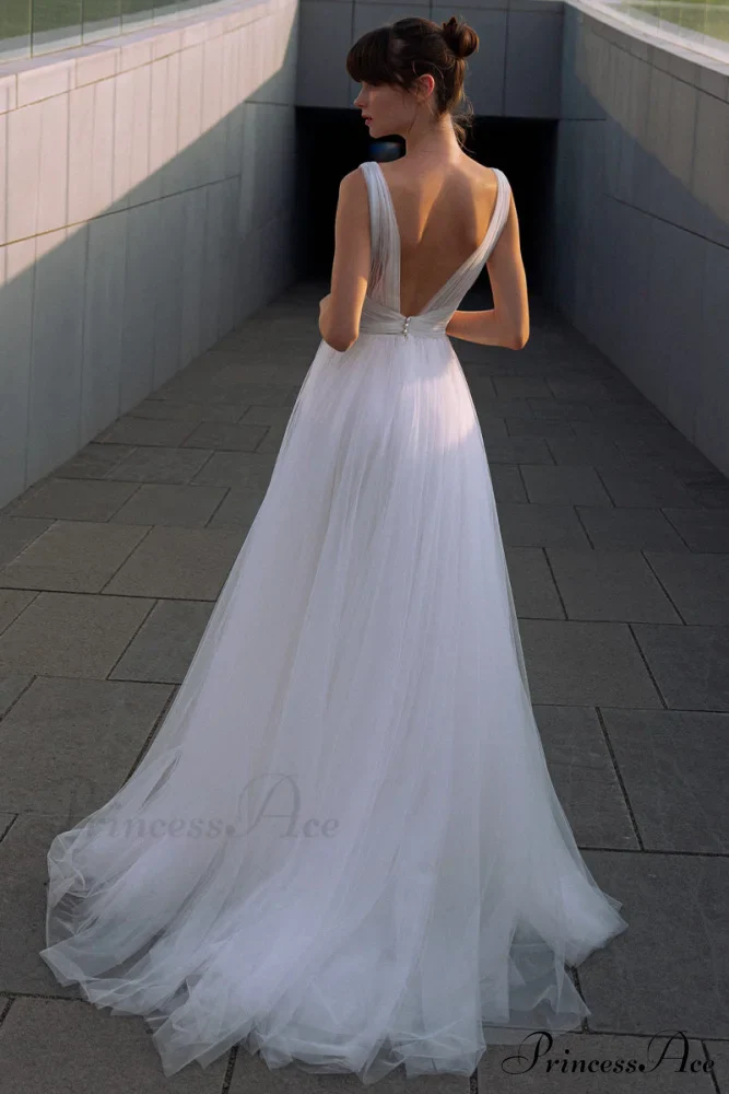 Elinor Tulle Graceful A-line Wedding Dress - Image 3