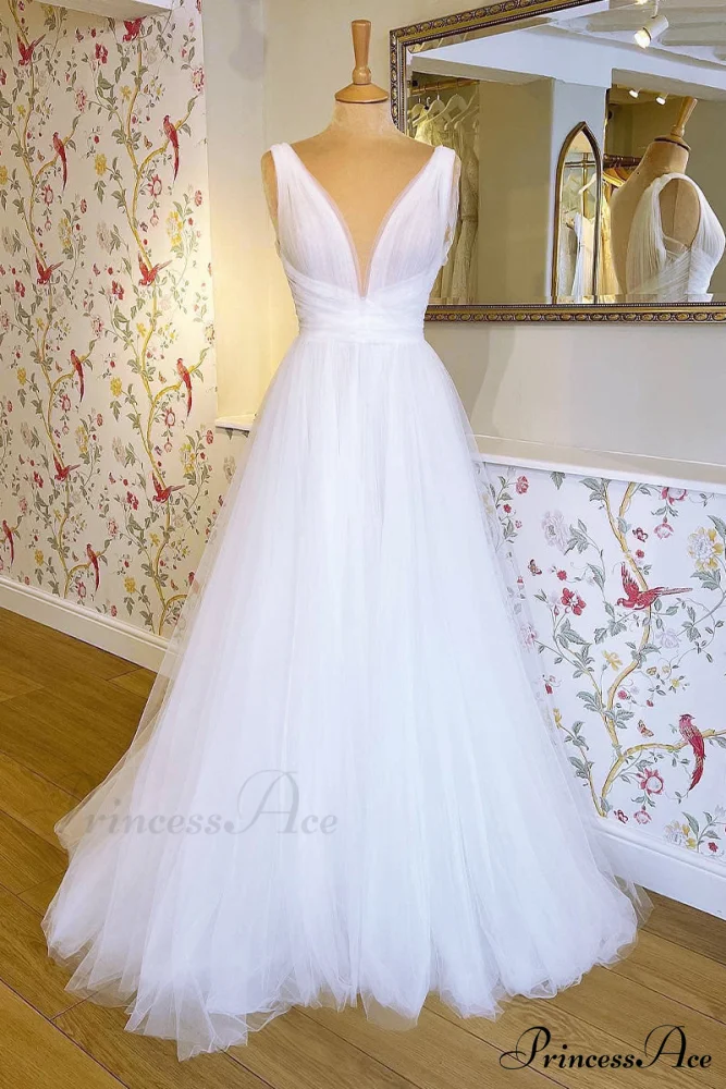 Elinor Tulle Graceful A-line Wedding Dress - Image 7
