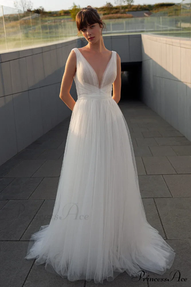 Elinor Tulle Graceful A-line Wedding Dress - Image 9