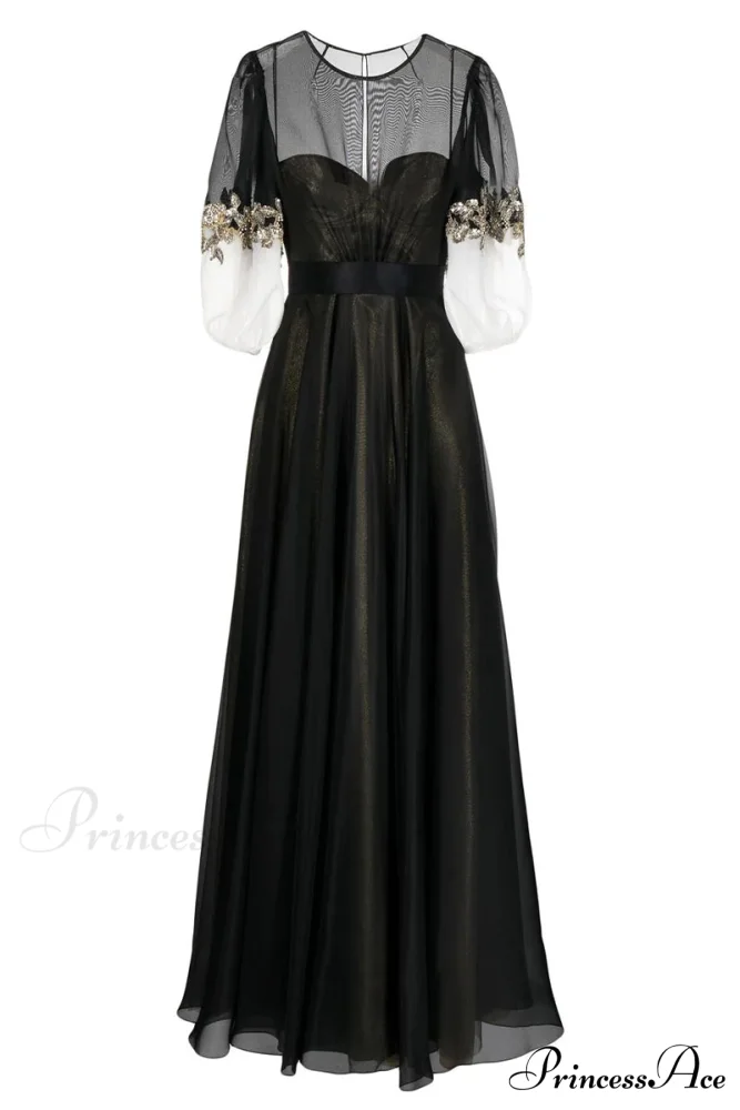 Medeline Black Graceful Maxi Dress - Image 6