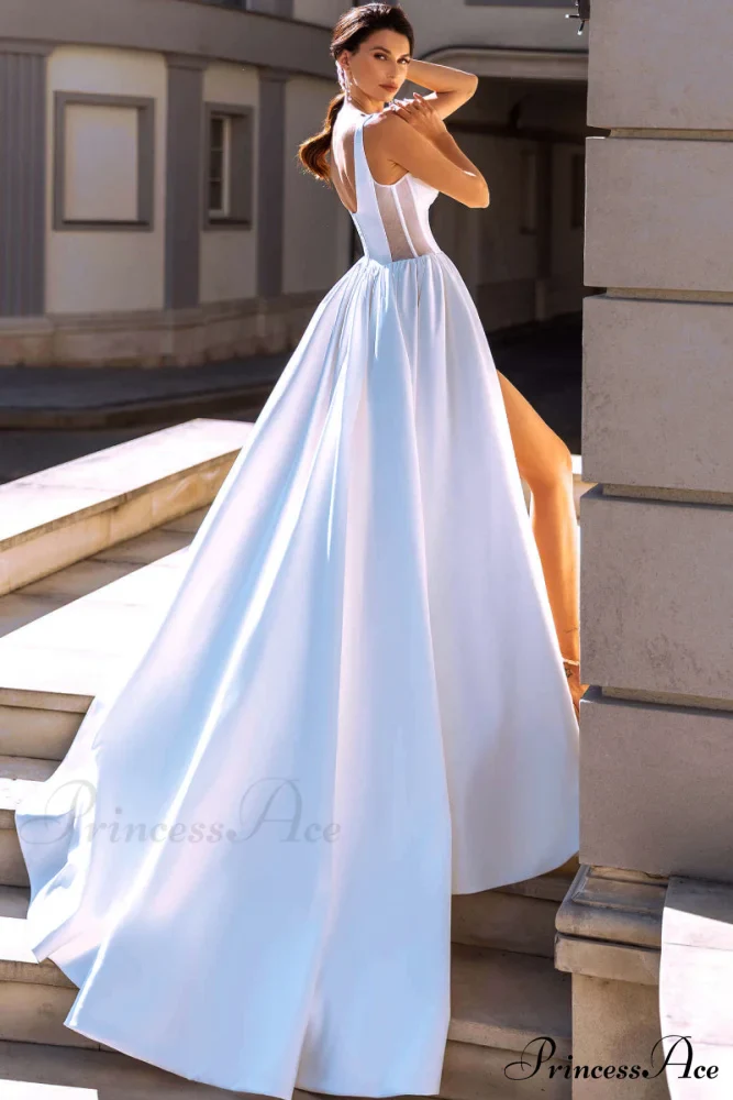 Eternity Satin Graceful A-Line Wedding Dress - Image 2