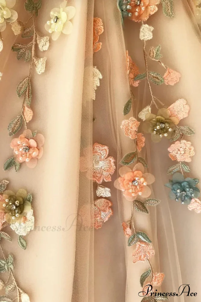 Impression One-Shoulder Graceful Embroidered Maxi Dress - Image 4