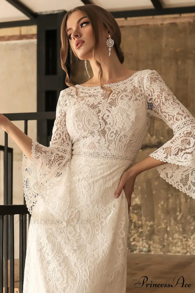 Magical Eternity Lace Trendy Mermaid Wedding Dress - Image 11