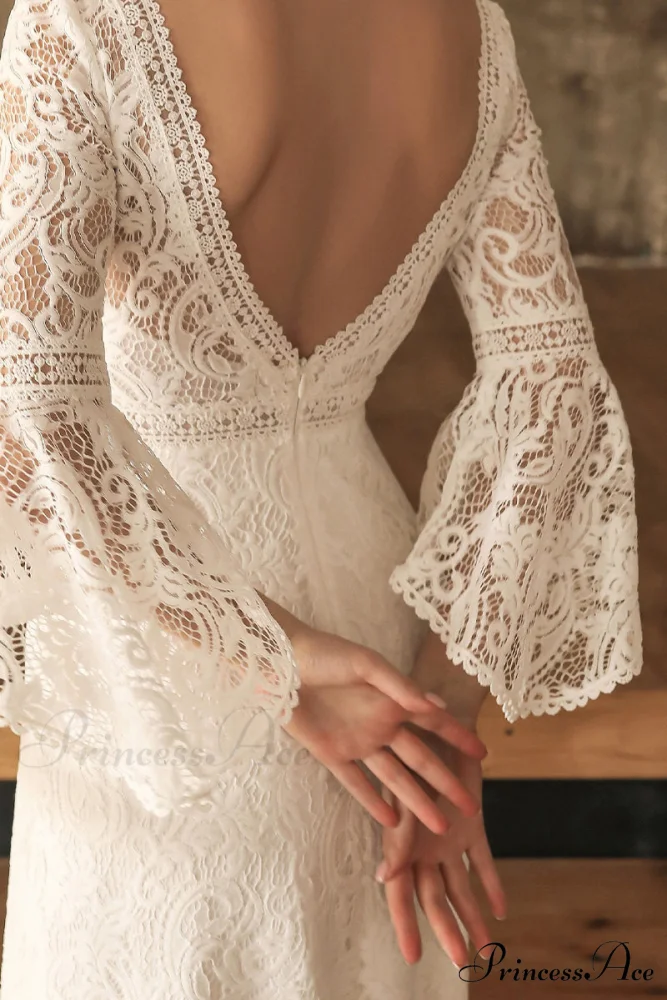 Magical Eternity Lace Trendy Mermaid Wedding Dress - Image 12