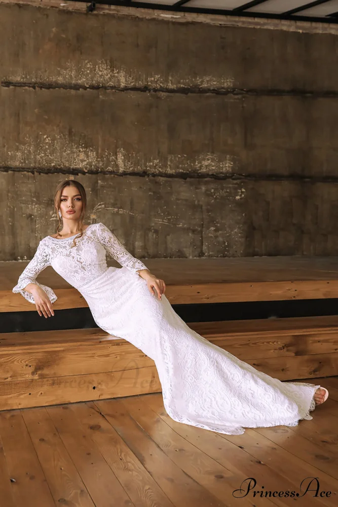 Magical Eternity Lace Trendy Mermaid Wedding Dress - Image 3