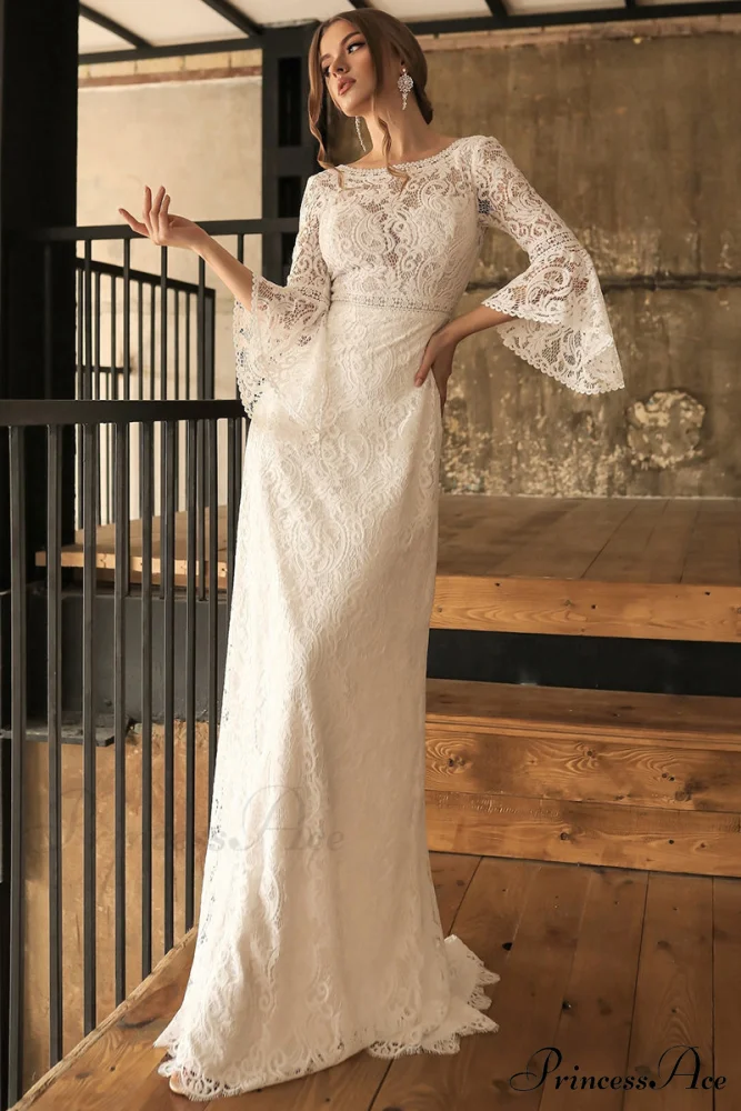 Magical Eternity Lace Trendy Mermaid Wedding Dress - Image 7