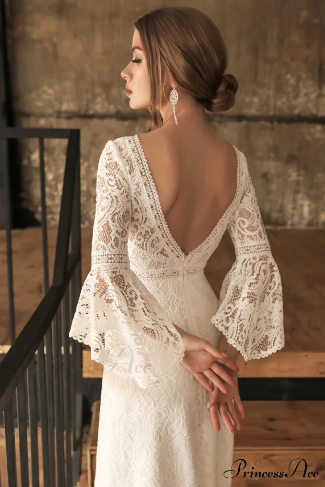 Magical Eternity Lace Trendy Mermaid Wedding Dress - Image 8
