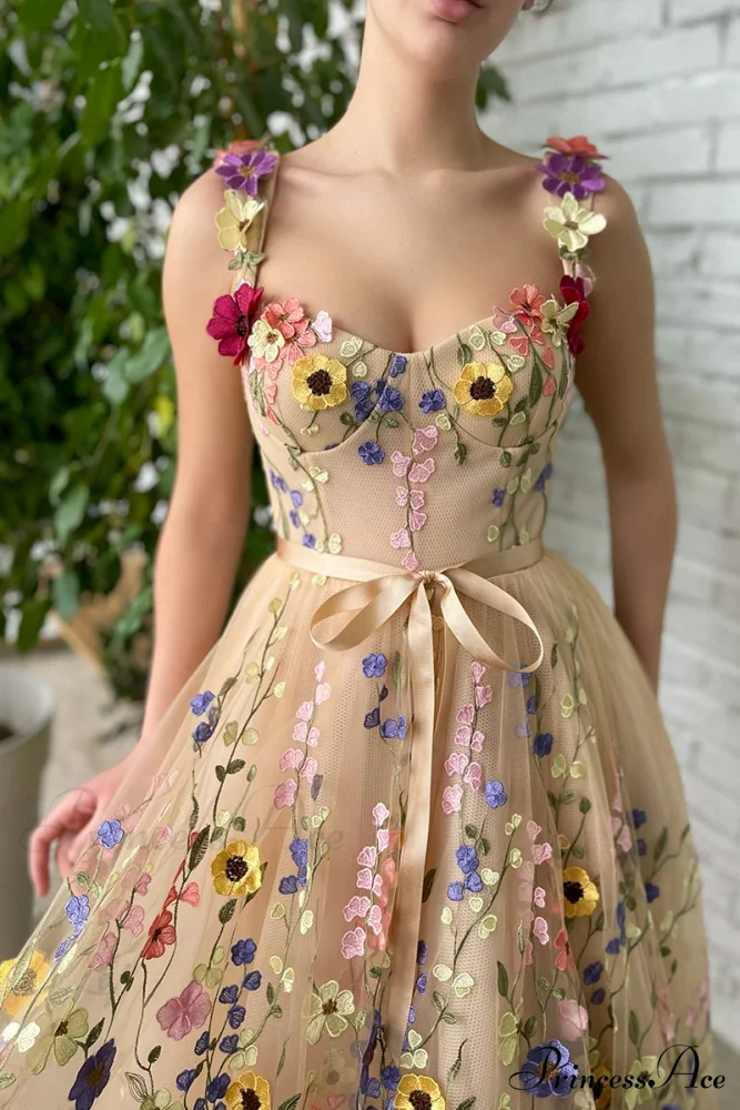 Royal Bloom Graceful Embroidered Maxi Dress - Image 4