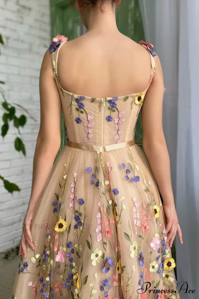 Royal Bloom Graceful Embroidered Maxi Dress - Image 6