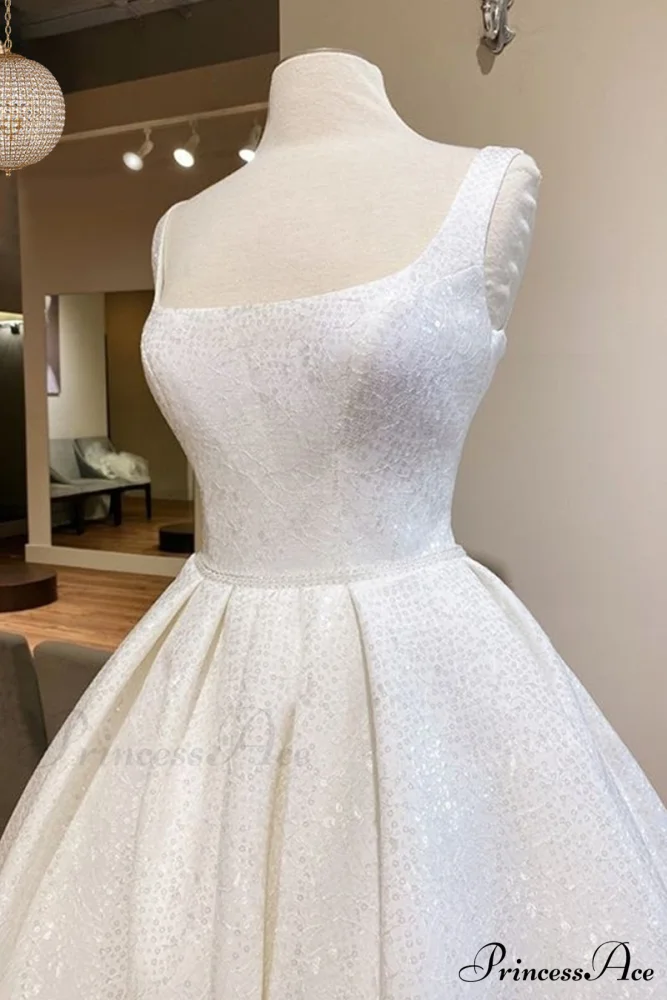 Preston Sleeveless Graceful Sparkly Wedding Dress - Image 10