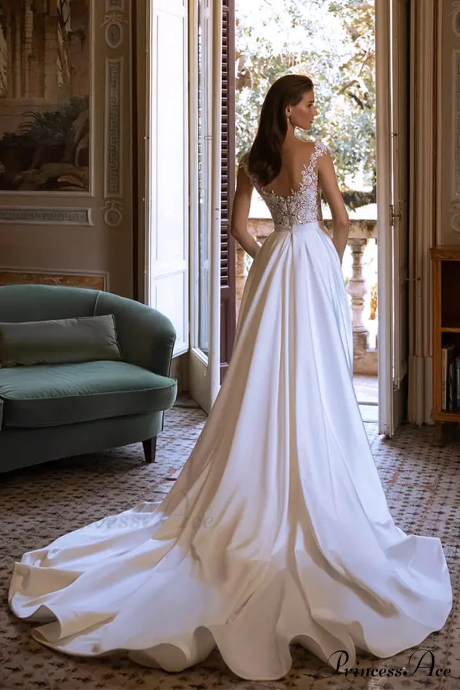 Lovestruck Satin Graceful Wedding Dress - Image 3