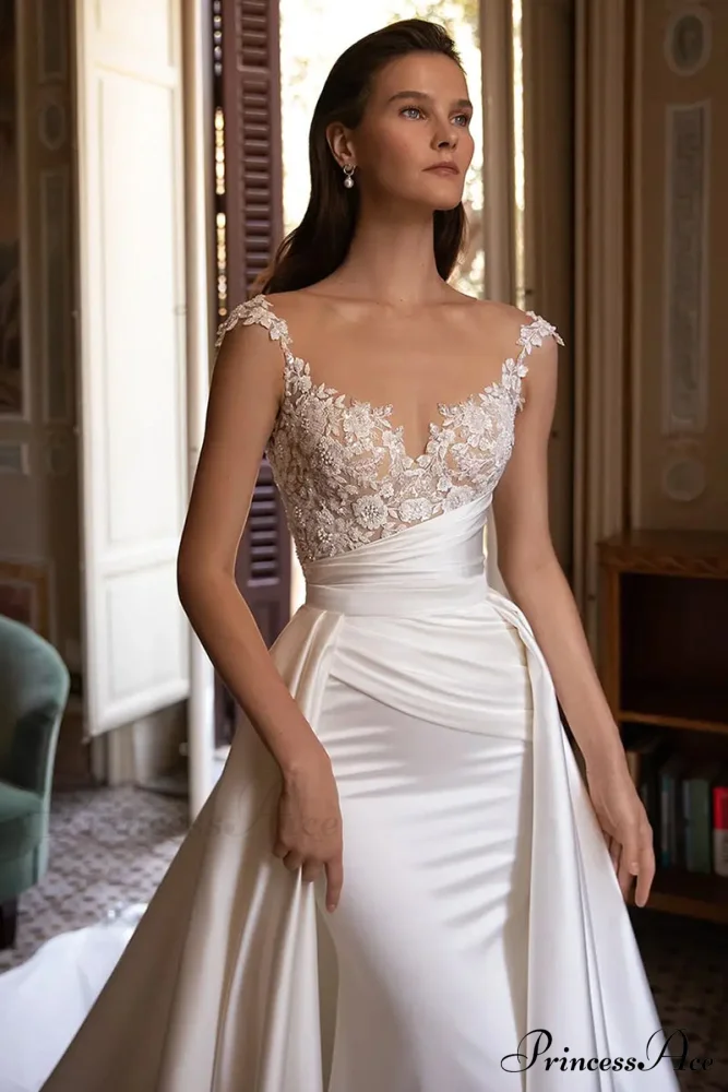Lovestruck Satin Graceful Wedding Dress - Image 7