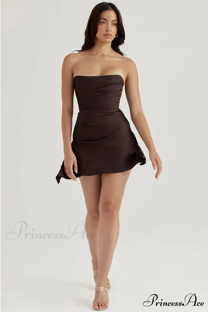 Cocktail Romance Graceful Strapless Mini Dress - Image 33