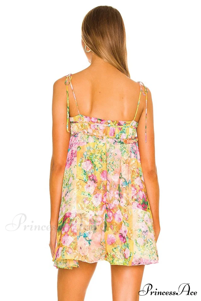 Perfect Vacay Floral Trendy Print Mini Dress - Image 2