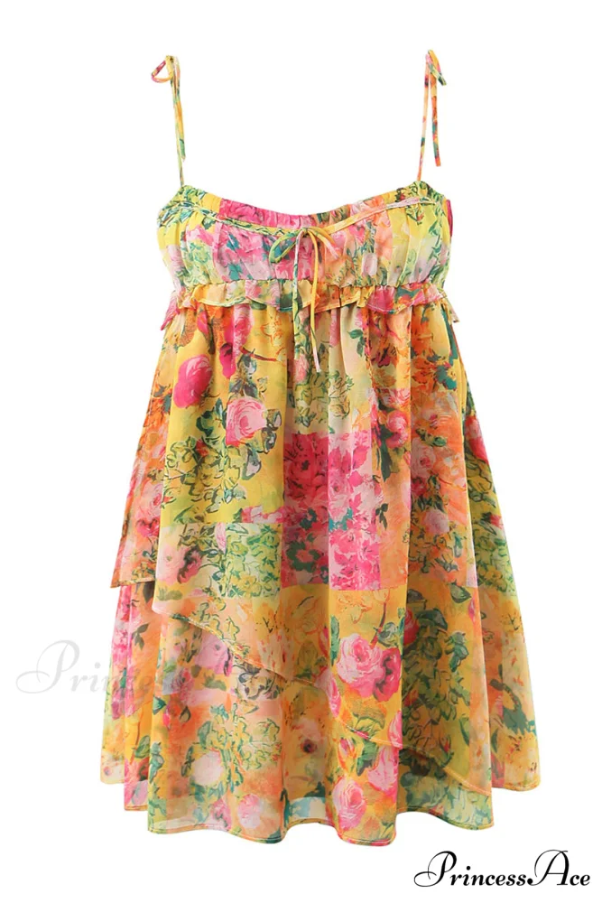 Perfect Vacay Floral Trendy Print Mini Dress - Image 6
