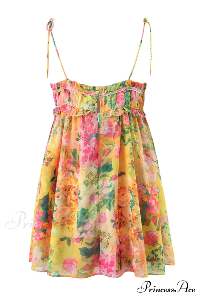 Perfect Vacay Floral Trendy Print Mini Dress - Image 7