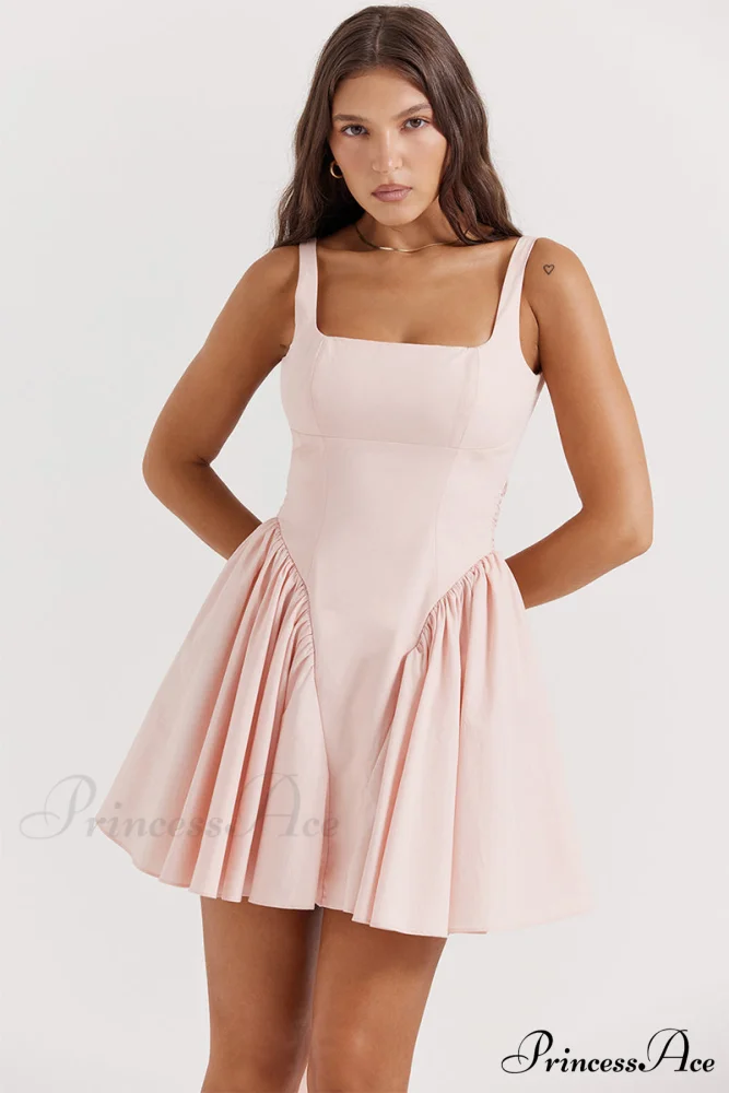 Monterey Cypress White Trendy Bow Mini Dress - Image 15