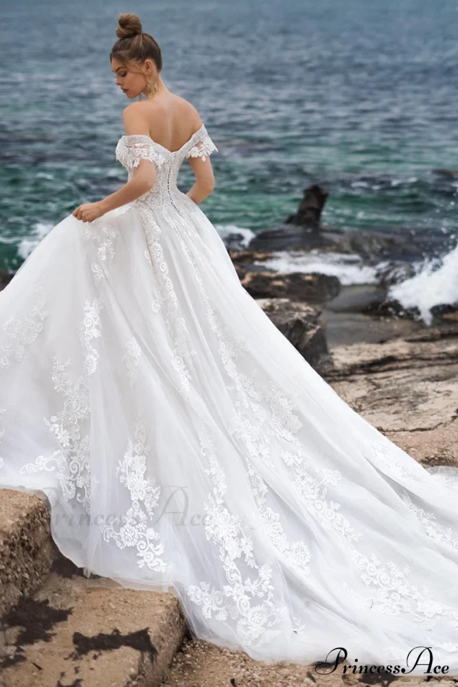 Marley Strapless Graceful A-line Wedding Dress - Image 2