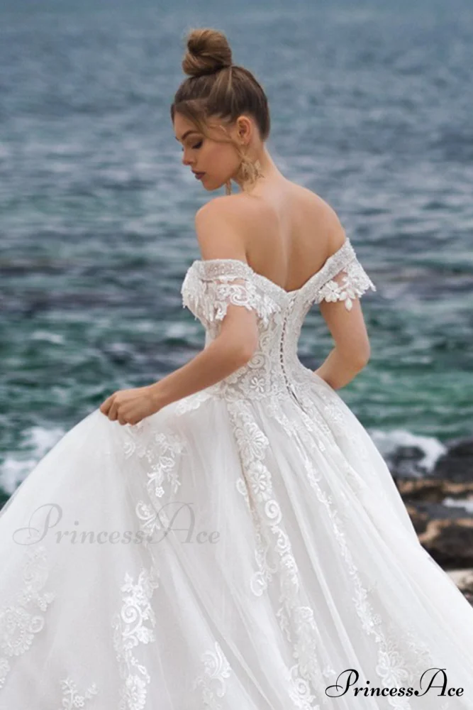 Marley Strapless Graceful A-line Wedding Dress - Image 5
