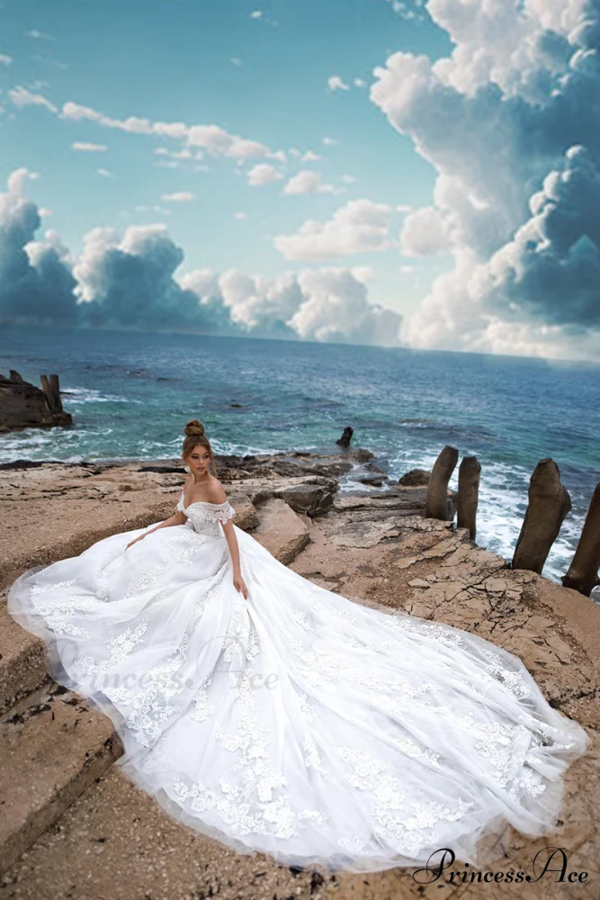 Marley Strapless Graceful A-line Wedding Dress - Image 7