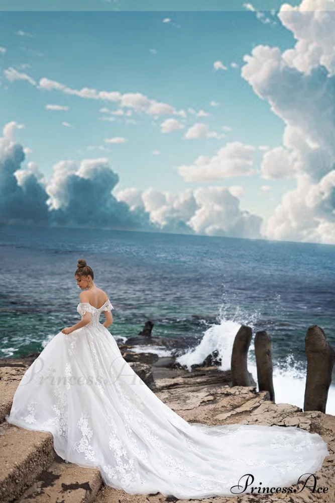 Marley Strapless Graceful A-line Wedding Dress - Image 8