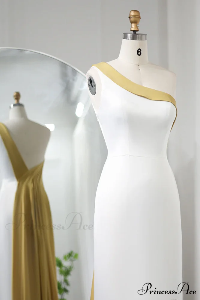 Ameena Beaded Graceful One-Shoulder Midi Dress - Image 12