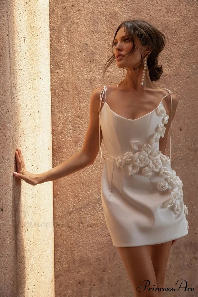 Hope 3D Floral Trendy Applique Mini Dress - Image 10