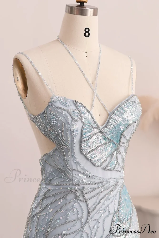 Calista Beaded Graceful Backless Maxi Dress - Image 13