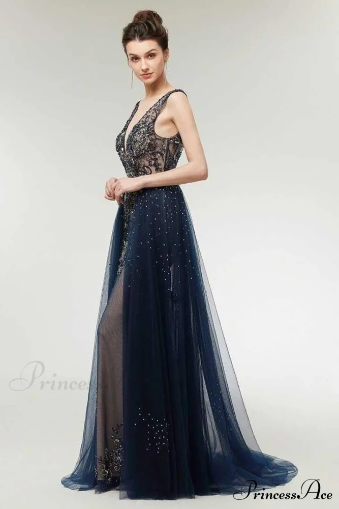 Asheville Embellished Graceful Backless Maxi Dress - Image 4