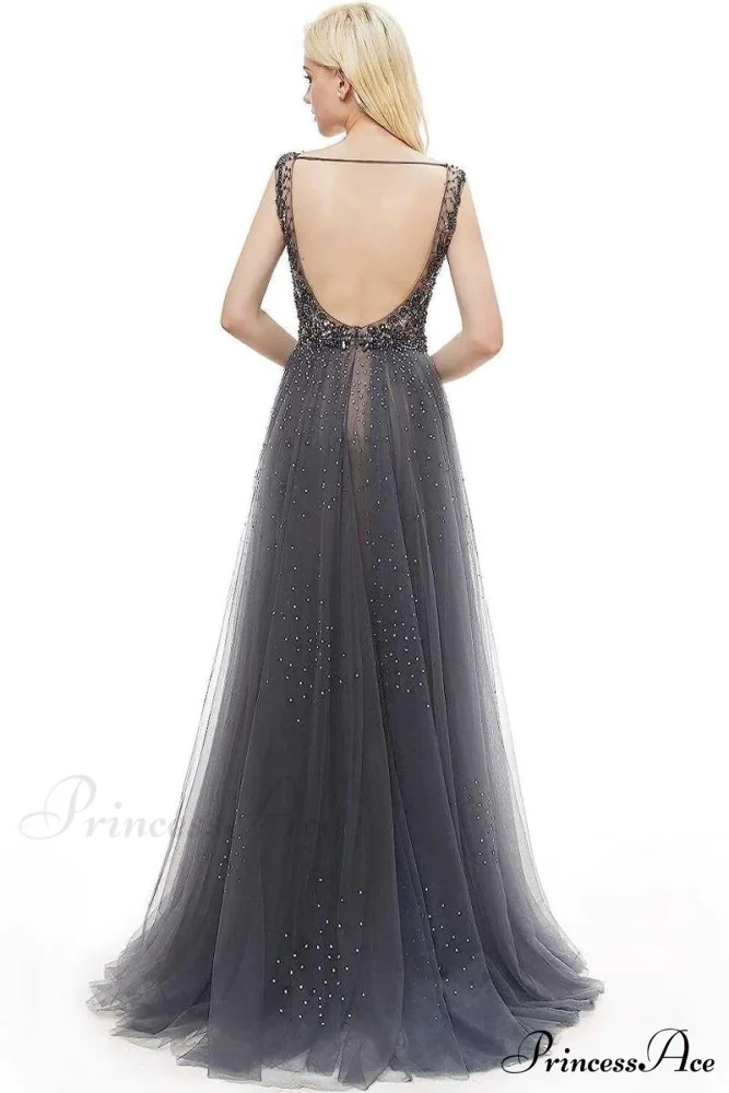 Asheville Embellished Graceful Backless Maxi Dress - Image 8