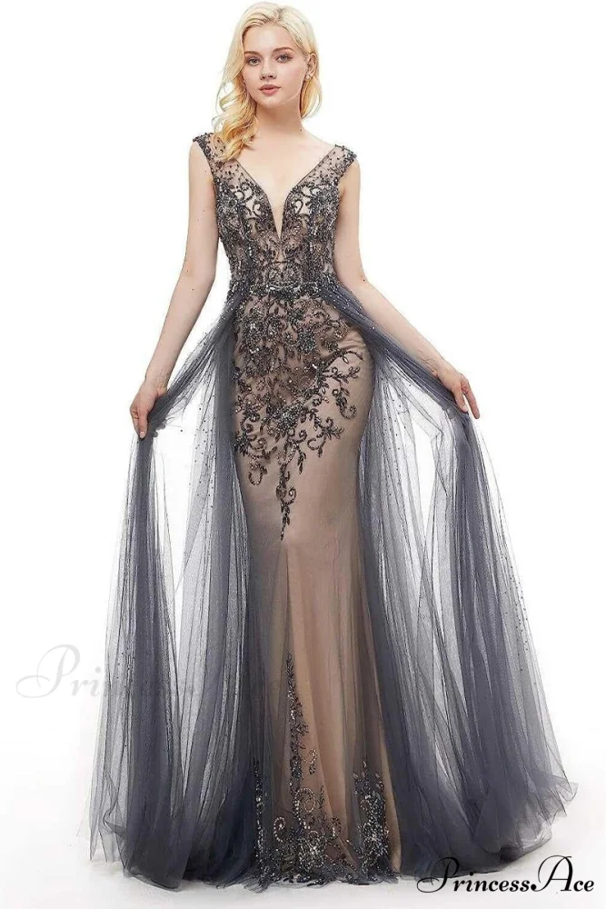 Asheville Embellished Graceful Backless Maxi Dress - Image 9