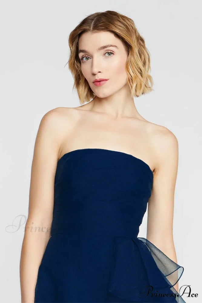 Lavish Elegance Graceful Strapless Midi Dress - Image 10