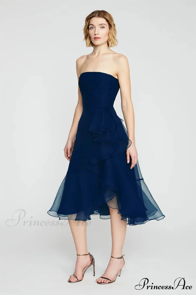 Lavish Elegance Graceful Strapless Midi Dress - Image 12
