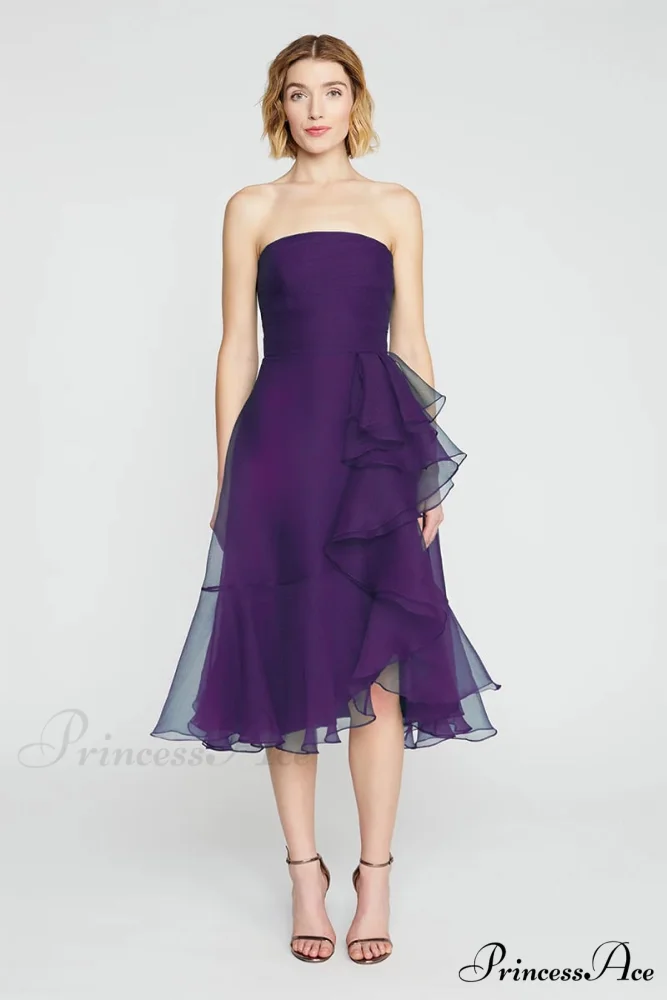 Lavish Elegance Graceful Strapless Midi Dress - Image 14