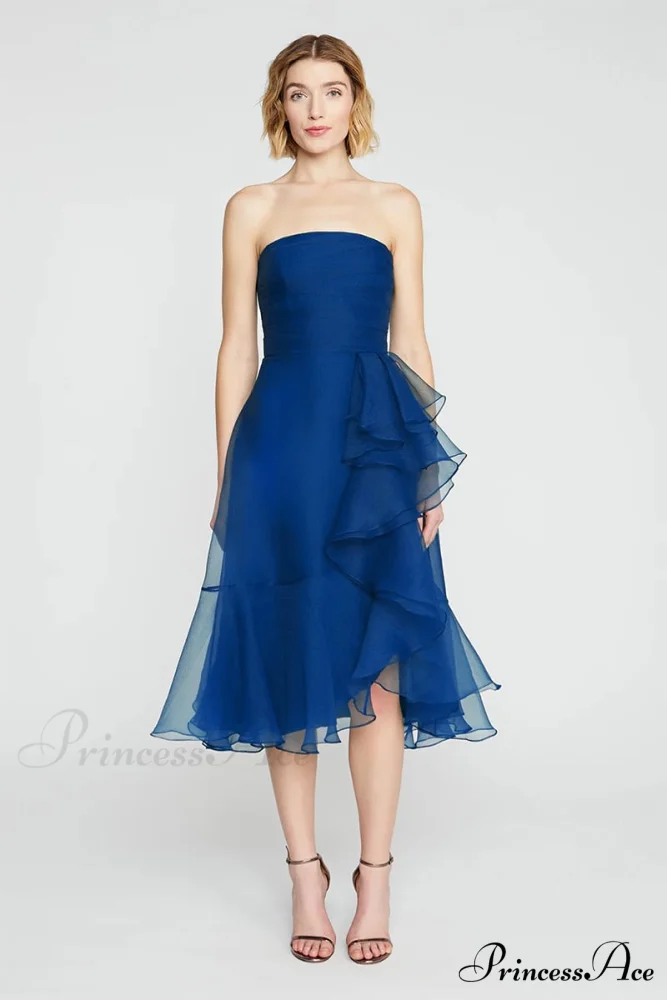 Lavish Elegance Graceful Strapless Midi Dress - Image 19