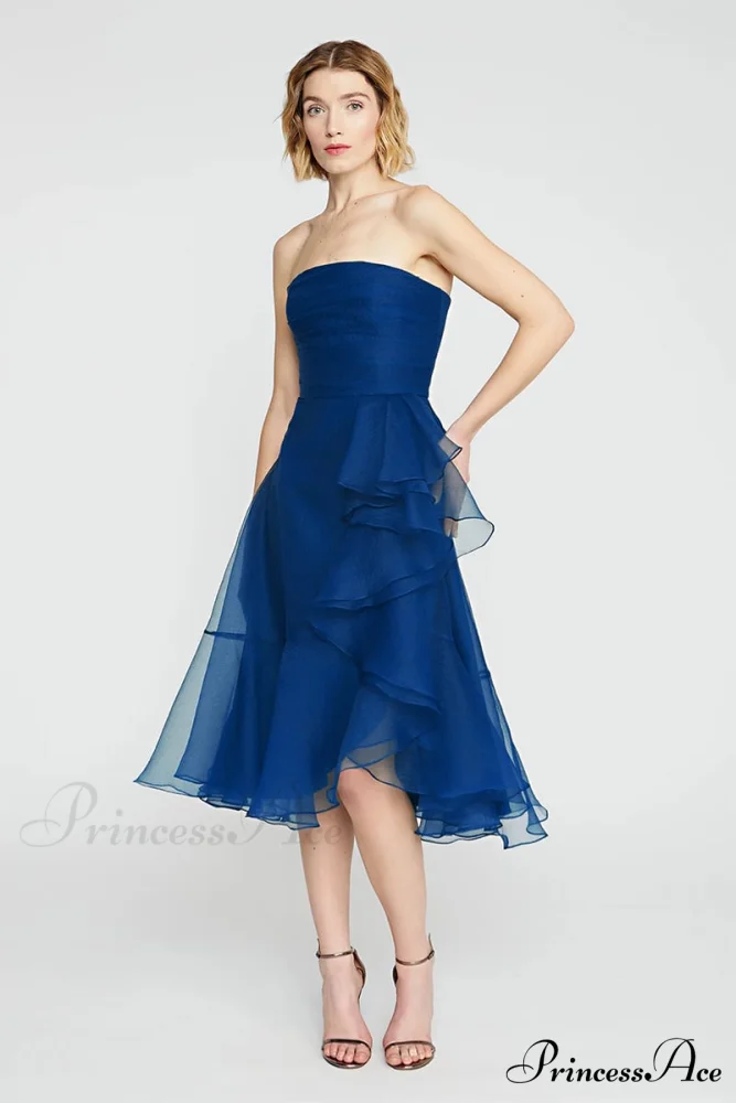 Lavish Elegance Graceful Strapless Midi Dress - Image 20