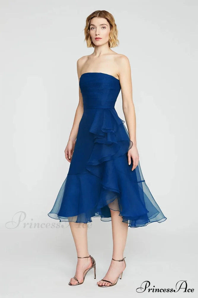 Lavish Elegance Graceful Strapless Midi Dress - Image 21