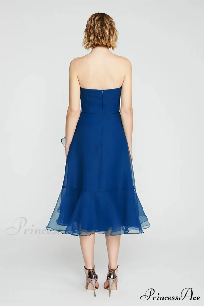 Lavish Elegance Graceful Strapless Midi Dress - Image 22
