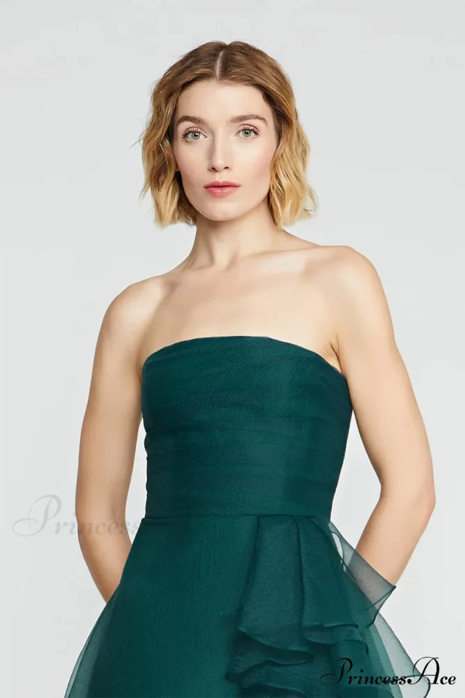 Lavish Elegance Graceful Strapless Midi Dress - Image 4