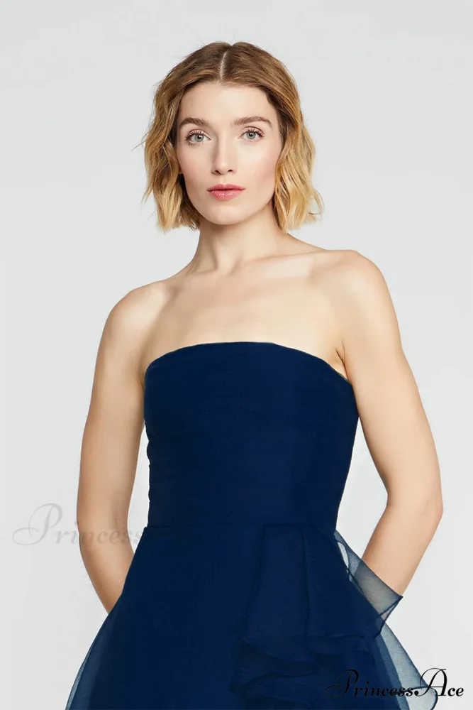 Lavish Elegance Graceful Strapless Midi Dress - Image 9