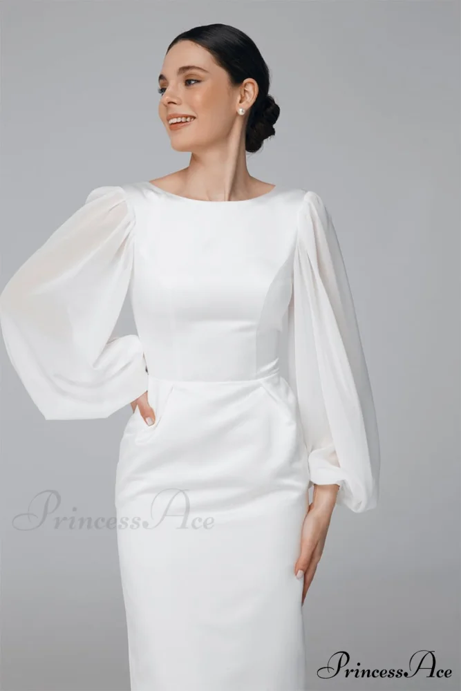 Lillia Long Graceful Sleeve Midi Dress - Image 3