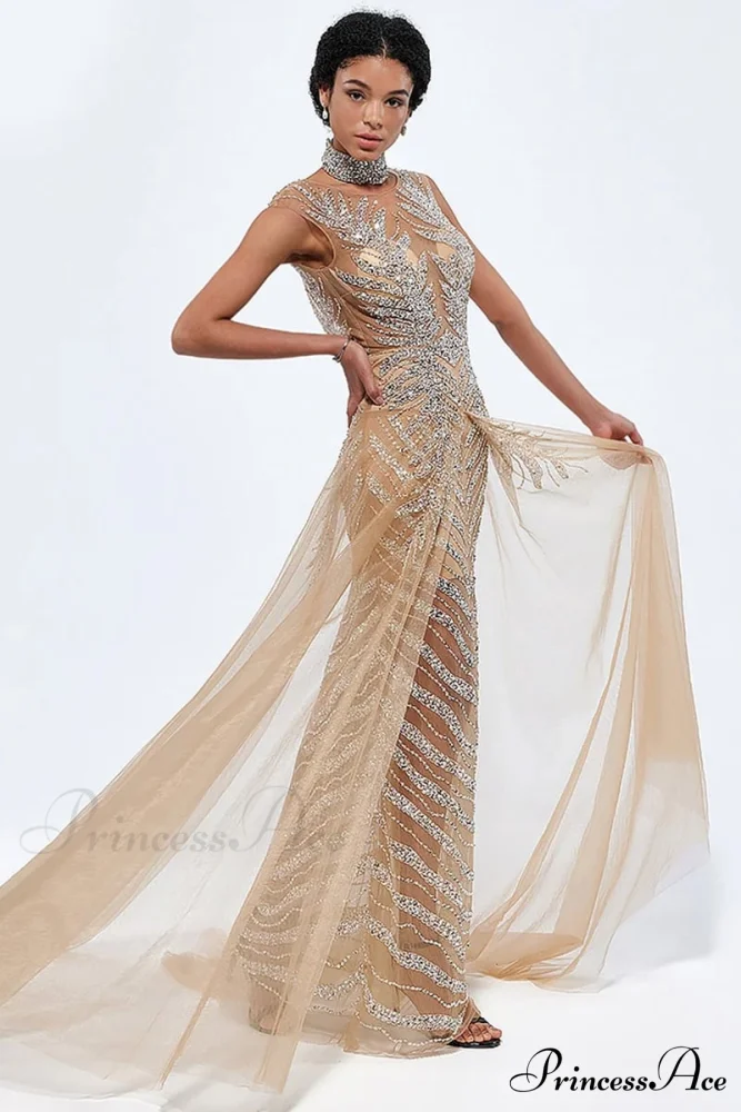 Irina Beaded Graceful Maxi Dress - Image 2
