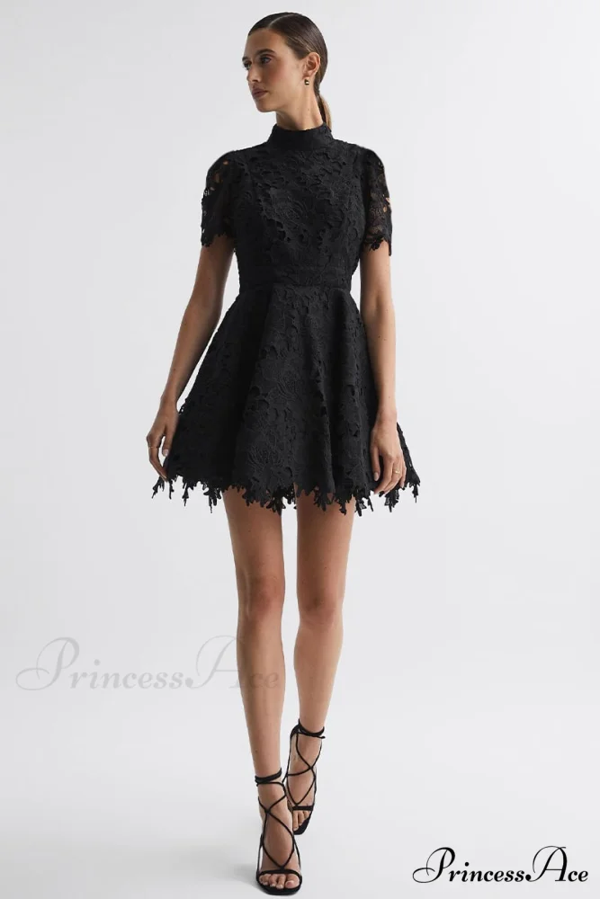 Samira Lace Graceful Mini Dress - Image 10