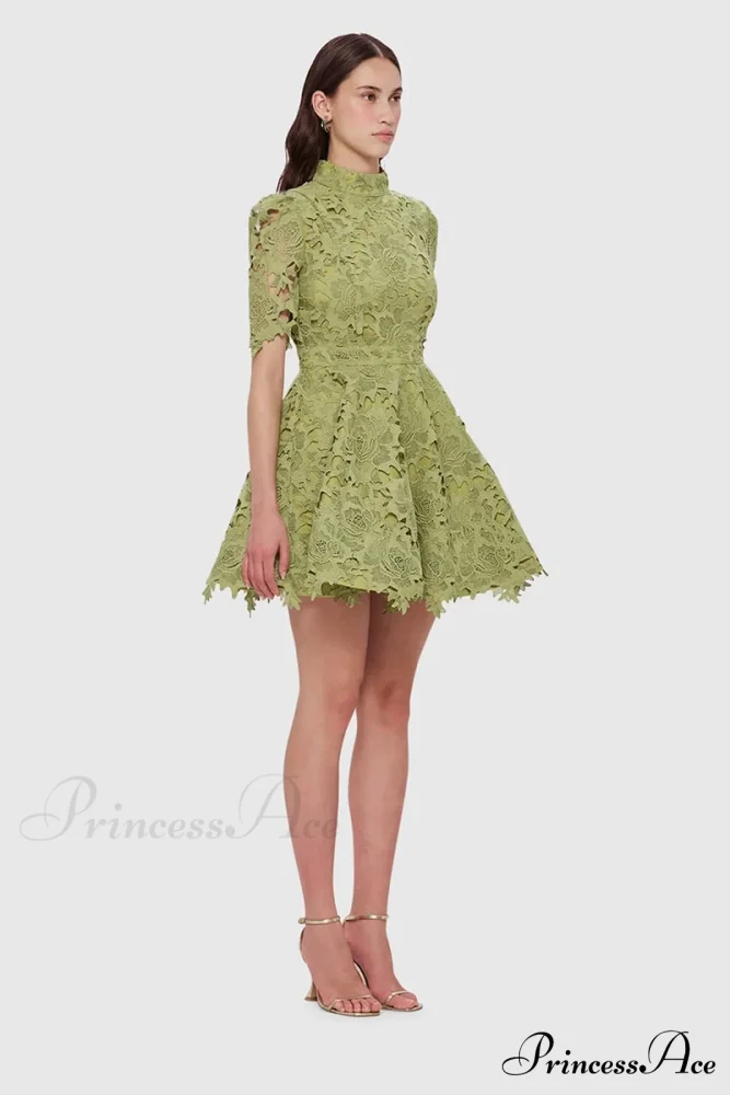 Samira Lace Graceful Mini Dress - Image 2