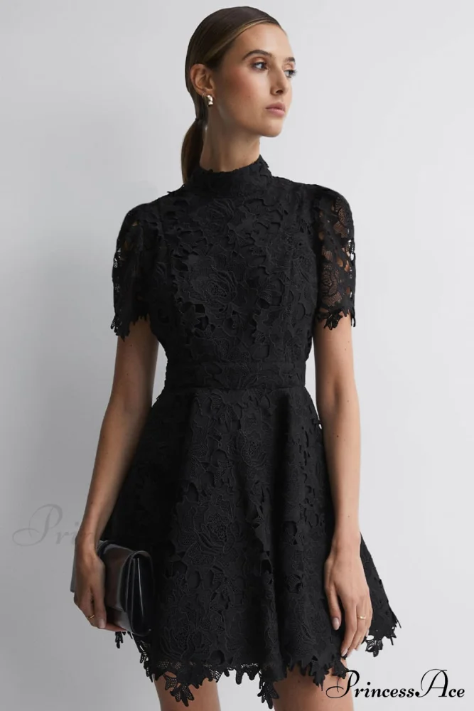 Samira Lace Graceful Mini Dress - Image 9