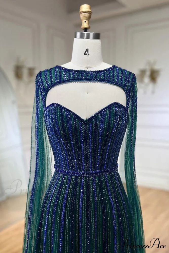 Runway Evening Graceful Beaded Maxi Dress - Image 18