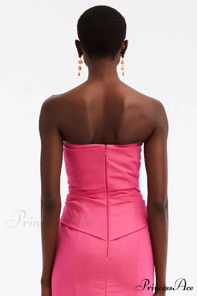 Glam Aura Graceful Strapless Maxi Dress - Image 4