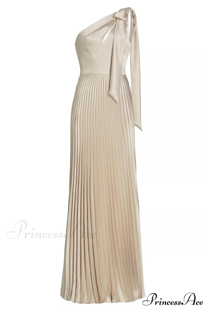 Lovely Evenings One-Shoulder Trendy Pleated Maxi Dress - Image 6