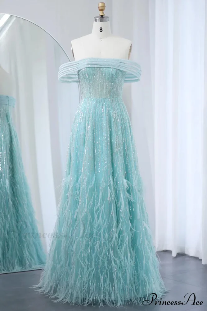 Bella Off-the-Shoulder Graceful Beaded Maxi Dress - Image 2